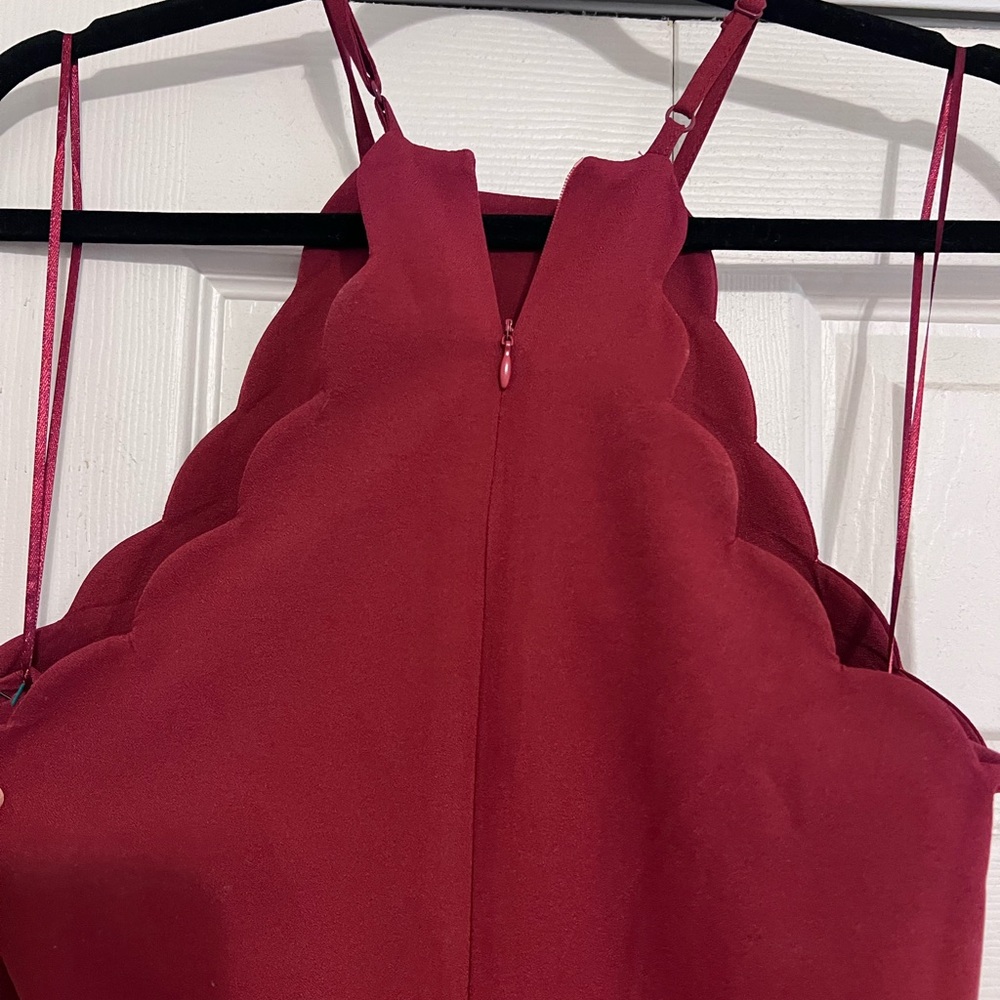 Lulus Endlessly Endearing Wine Red Dress